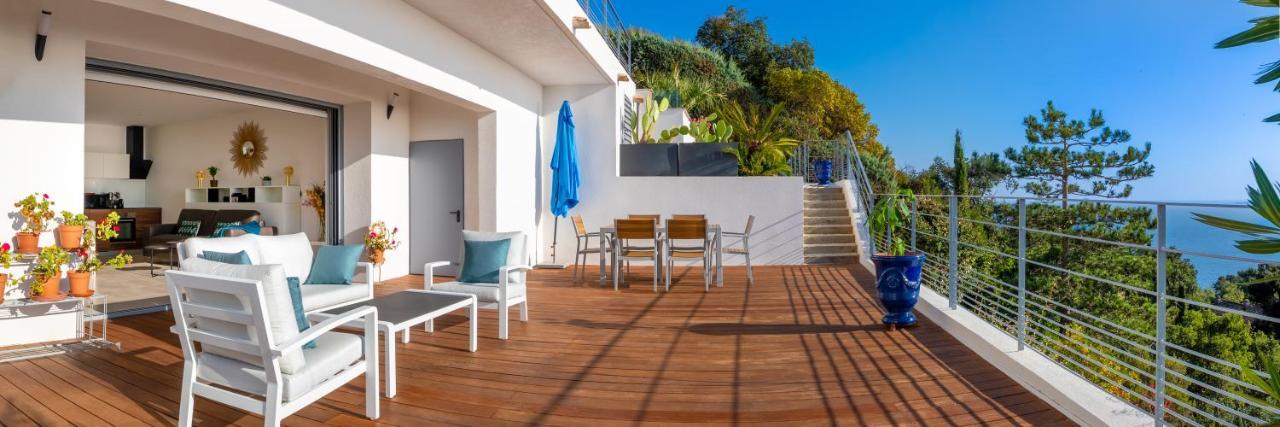Vistazur Luxueux appartement avec terrasse et piscine Le Le Rayol-Canadel-sur-Mer Esterno foto