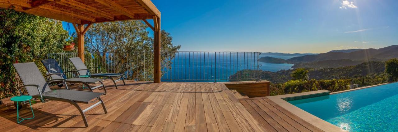 Vistazur Luxueux appartement avec terrasse et piscine Le Le Rayol-Canadel-sur-Mer Esterno foto