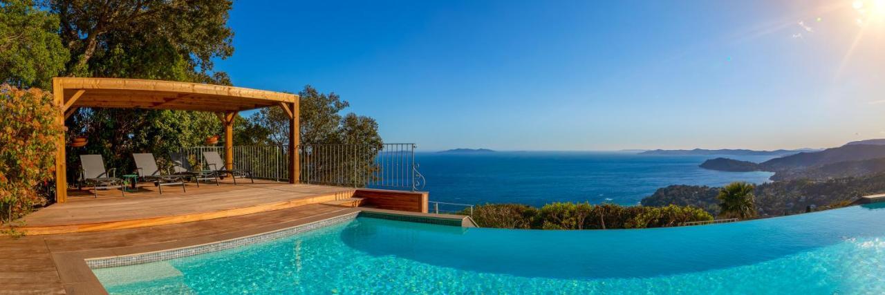 Vistazur Luxueux appartement avec terrasse et piscine Le Le Rayol-Canadel-sur-Mer Esterno foto